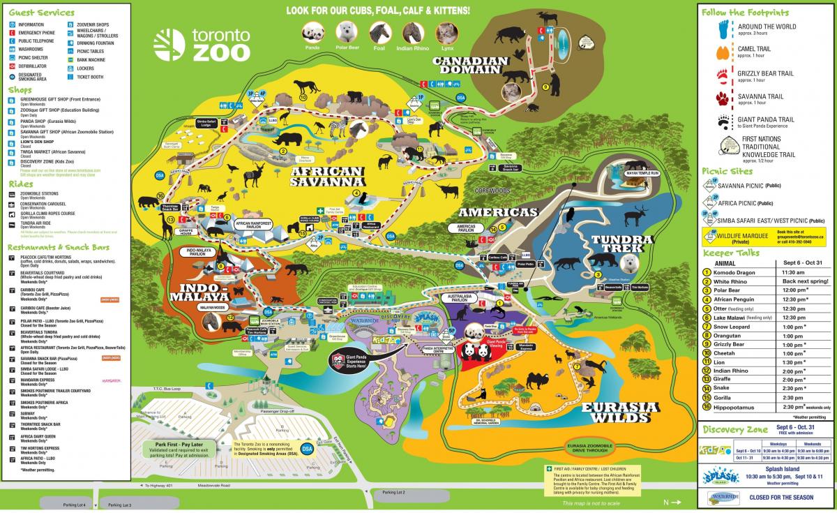 карта Торонто зоопарк
