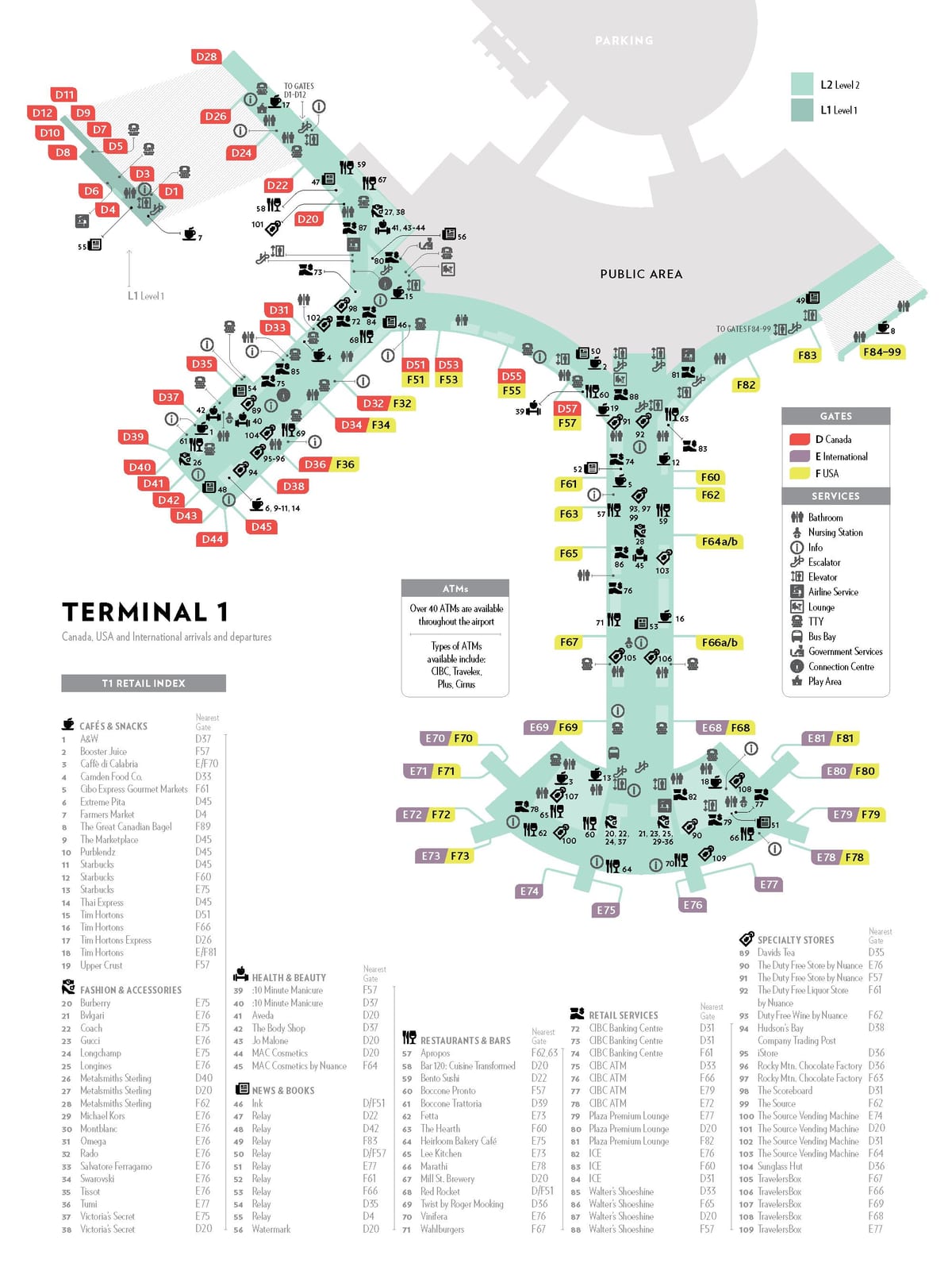 Пирсон терминал 1 карта