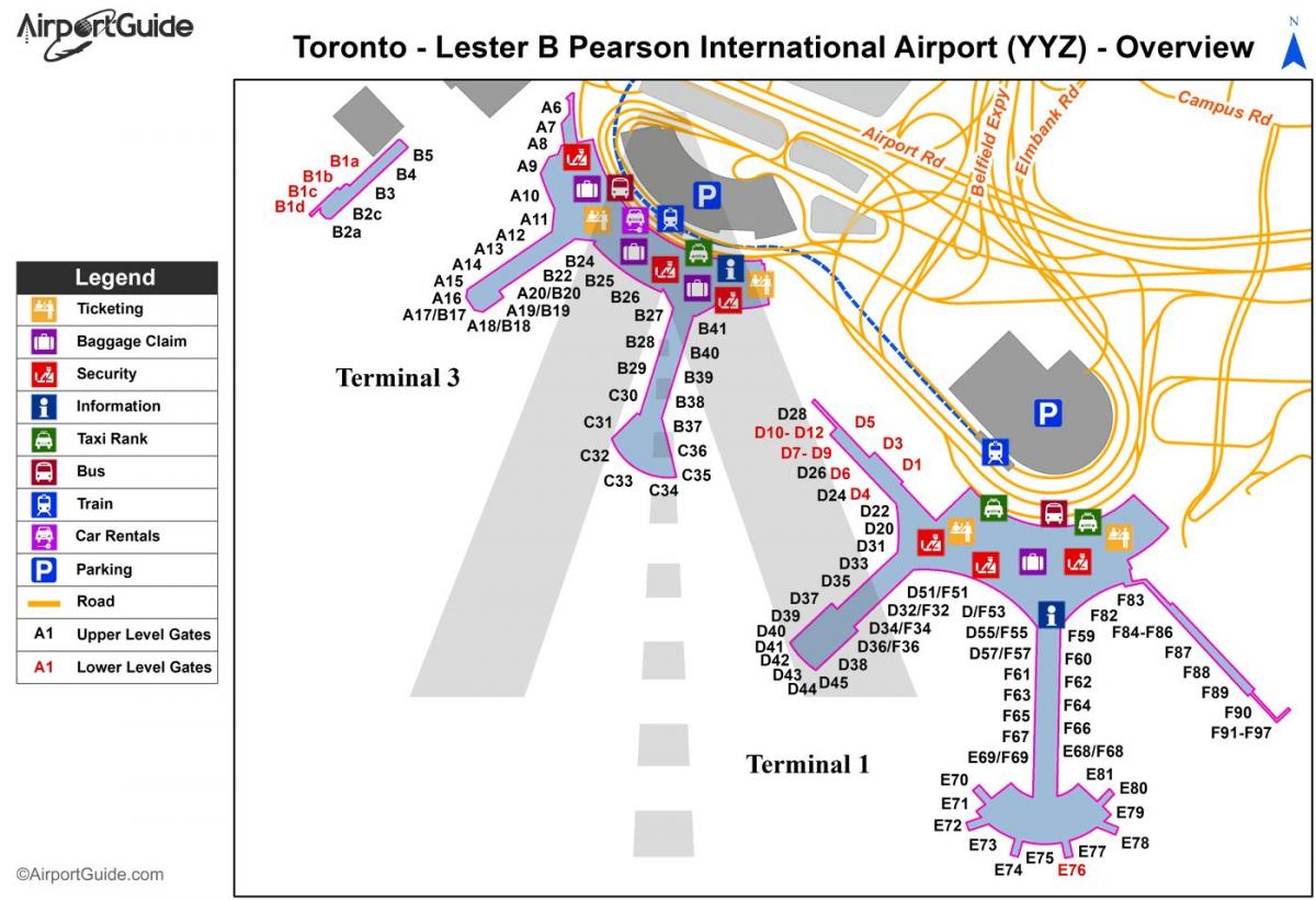 Торонто карте