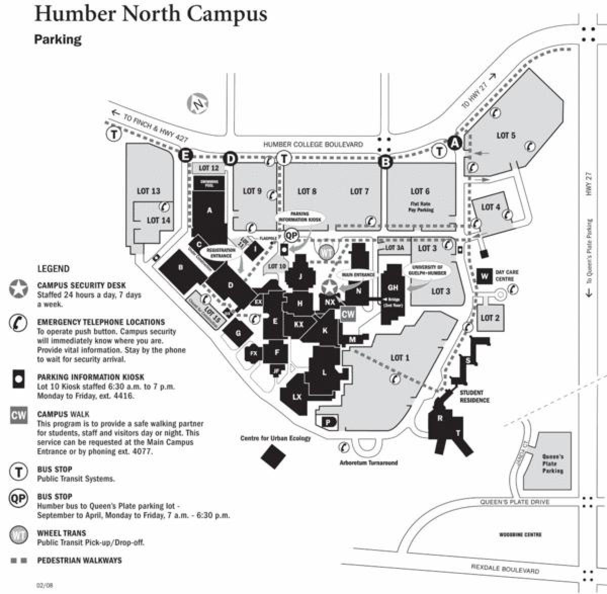 хамбер колледж Северо-Campus карту