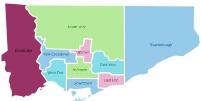 Карта окрестностей Торонто