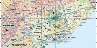 Карта города Торонто