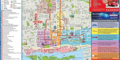 Карта Торонто хоп-он-хоп-офф автобусный тур
