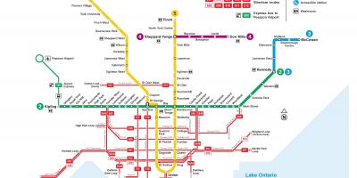 Трамвай карте Торонто